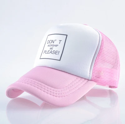 Кепка для мужчин и женщин хип хоп бейсболка Лето Воздухопроницаемый козырек кепки шляпы с буквами на открытом воздухе козырек - Цвет: Pink1