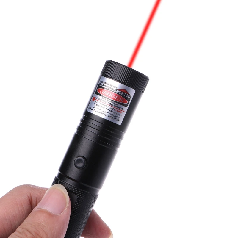 

1 Set Aluminum Alloy 650nm 5mW 301 Red Light Laser Pen Pointer Lazer Adjustable Focus Visible Beam New