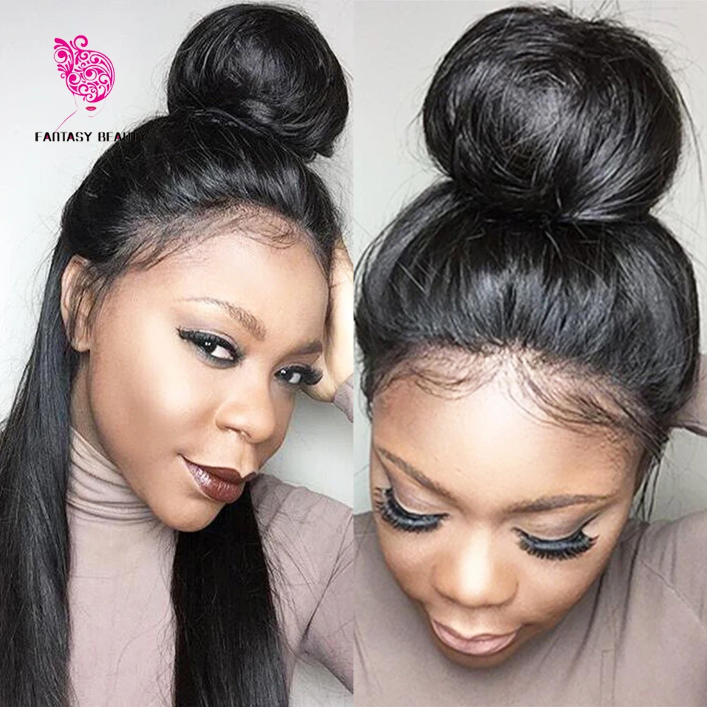 Best Quality Silky Straight Virgin Human Hair Lace Front Wig High