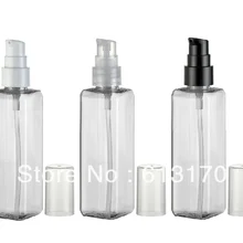 100 мл прозрачная эмульсия ПЭТ бутылка пустые пластиковые бутылки для лосьона Косметическая Упаковка Контейнер оптом