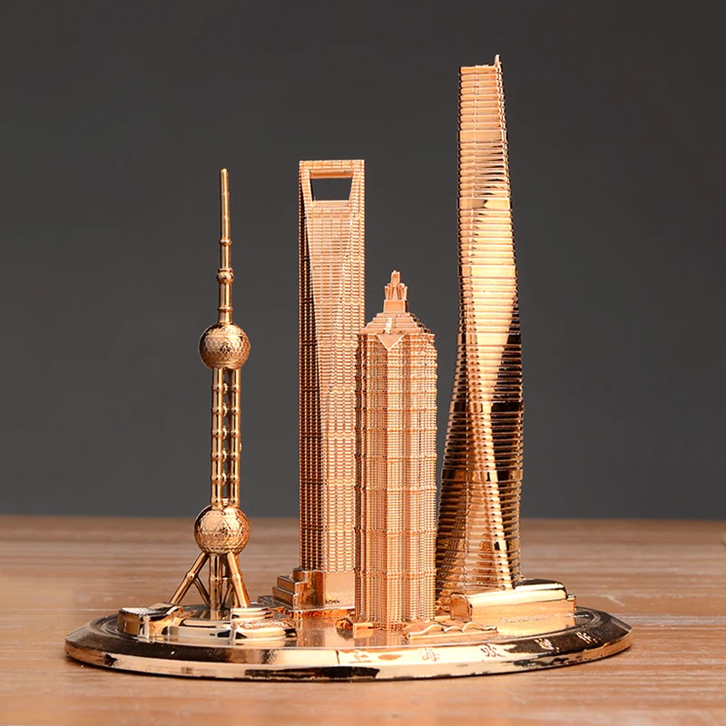 

Shanghai Building Complex floor tourism Memorial Oriental Pearl Tower Global Financial Center Jinmao Building Decoration model