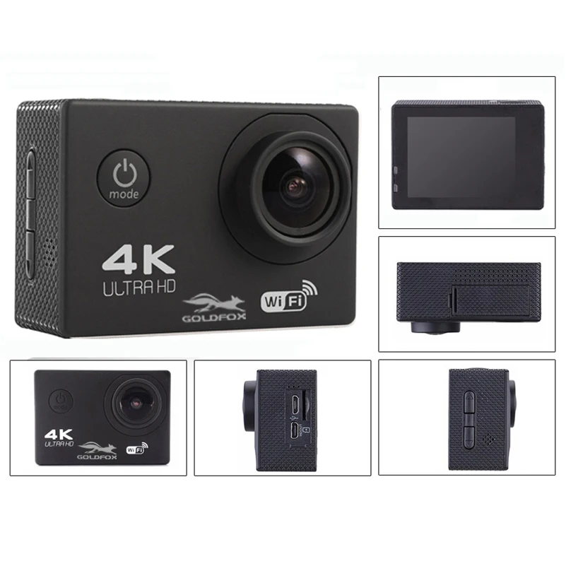 Новейшая 4K wifi Спортивная экшн-камера 4K Ultra HD Go Водонепроницаемая подводная pro 30M видеокамера 16MP 170 градусов широкоугольный