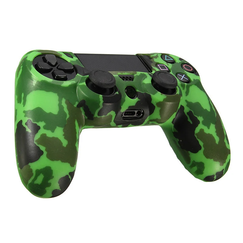 Прочный для PS4 геймпад наклейка камуфляж сцепление чехол силиконовая резина мягкая кожа протектор для Playstation 4 для Dualshock 4