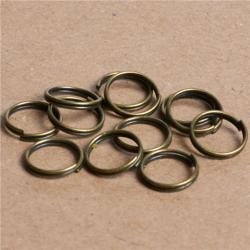 200 шт, 4 мм, 5 мм, 6 мм, 8 мм, 10 мм, открытые двойные кольца, разделенные кольца, петли, двойные кольца для рукоделия, для изготовления ювелирных изделий