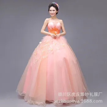 

Strapless Quinceanera Dresses Organza Elegant Floor Length Custom Size and Color Ball Gown Party Gowns 2019 quinceanera ruha