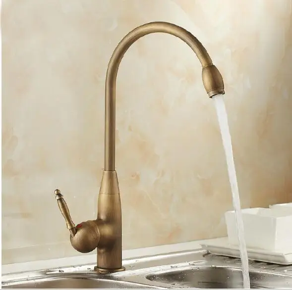 Bronze finished Europe style high quality brass material single lever hot and cold kitchen faucet sink