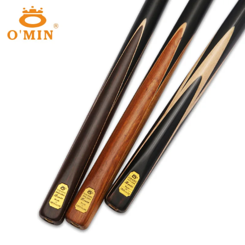 O'Min Gold Basic 3/4 Snooker Cues Sticks 11.5mm Tip With Snooker Cue Case Set A/B/C China 2017