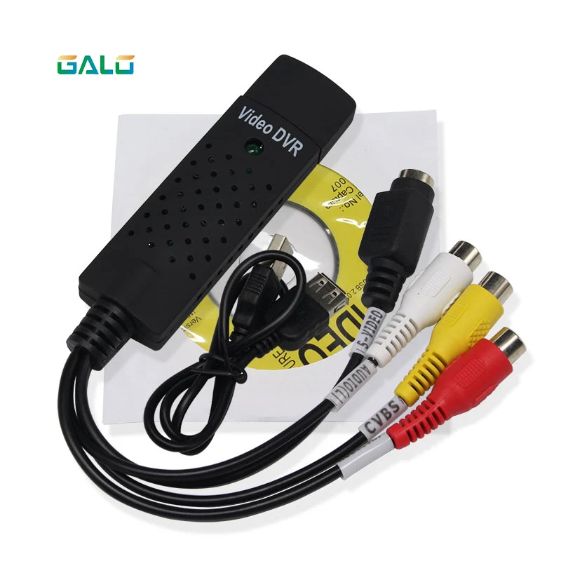 GALO USB 2.0 Easycap Capture 4 Channel Video TV DVD VHS Audio Capture Adapter Card TV Video DVR