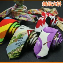 Стиль неформальный кота Apple галстук слон Овцы льняной галстук мужские модные галстуки дизайнер галстук ручной работы