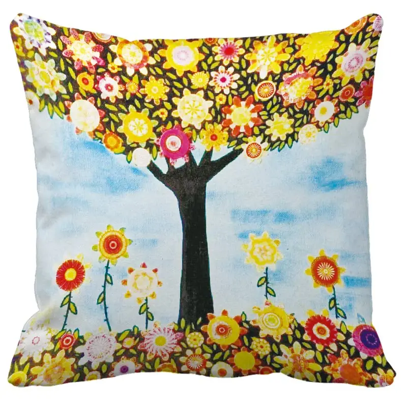 Style Tree Cushion Cover Nordic Simple Geometric Decorative Throw Pillows Cushion Covers for Sofa Polyester Cotton
