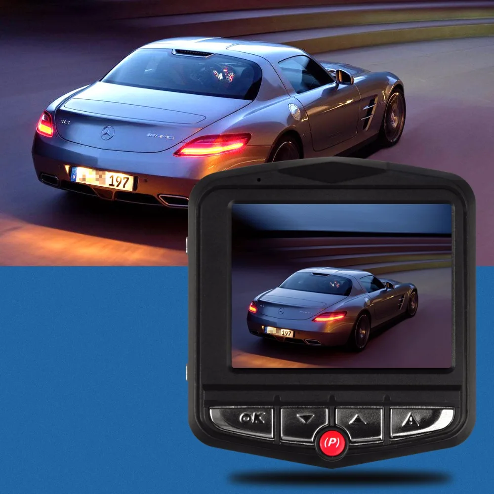 Мини Автомобильный видеорегистратор Full HD 1080 P 2," ЖК-дисплей автомобиля детектор GT300 поддержка камеры автомобиля мульти-languge меню dvr автомобильное зеркало заднего вида камеры