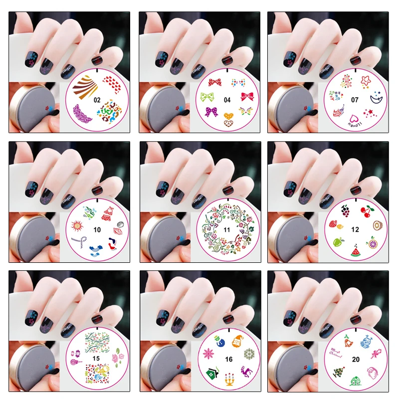 

1 Pc Stamping Template 3 in 1 Nail Art Plate Tools Silicon Gel Transfer Print Stamper Scraper Seal DIY Decoration