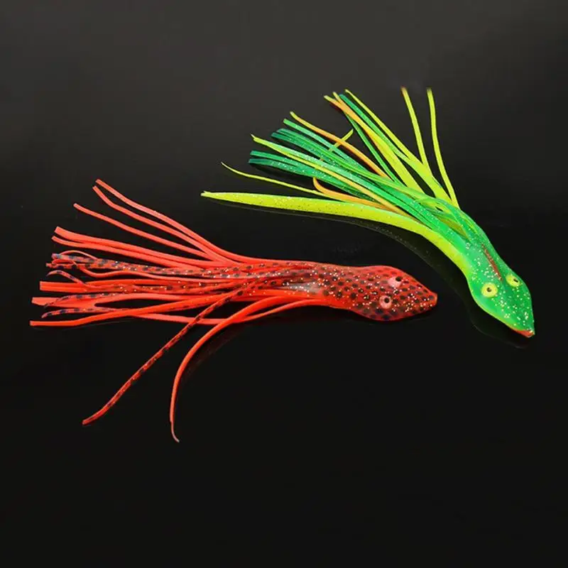 

1pc 7g/15cm Snake Head Octopus Tail Fake Soft Lure Sea Fishing Lure Artificial Bait Fishing Tackle