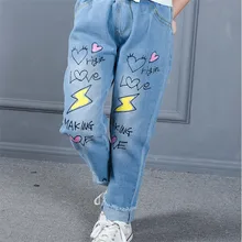Kids Jeans Girls Children Denim Pants Autumn Spring Trousers Fashion Girl Clothes Jeans Pants цена Kids Jeans Girls Children Denim Pants Autumn Spring Trousers Fashion Girl Clothes Jeans Pants цены онлайн