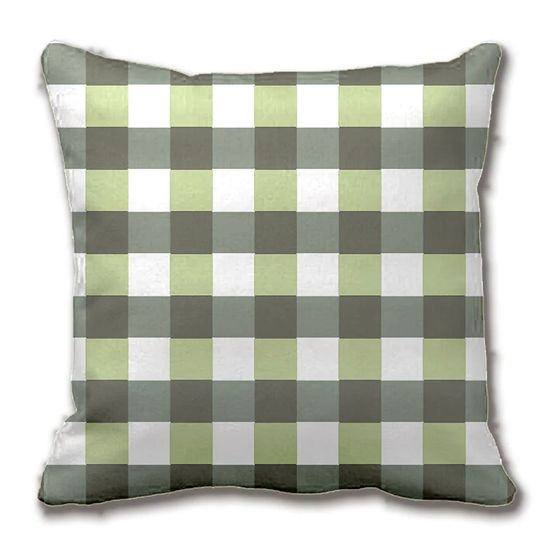 Graphical Plaid Green And Grey Checkered Throw Pillow Case Decorative Cushion Cover Pillowcase Customize Gift By Lvsure For Car Cushion Cover Decorative Cushion Coversthrow Pillow Cases Aliexpress
