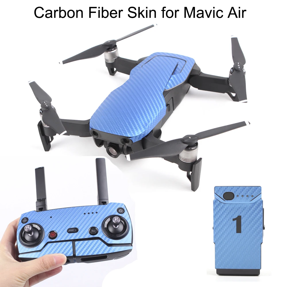 

Waterproof Carbon Fiber Sticker Decals for DJI Mavic Air Drone Body Shell Battery Controller Protective Skin Cover Spare Parts