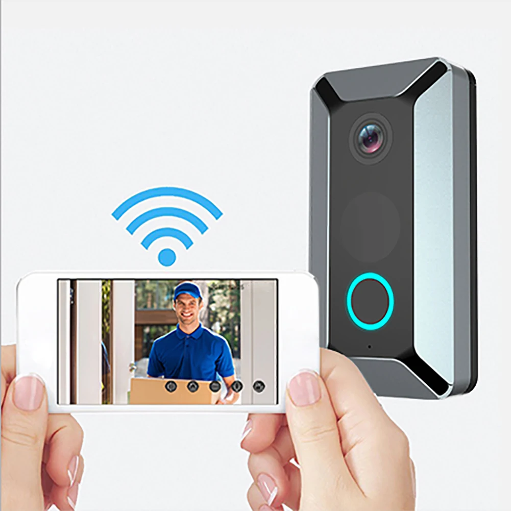 

V6 720p Night Vision Security Smart Wireless Infrared Anti-theft Monitor Video Intercom Door Doorbell Intelligent WIFI