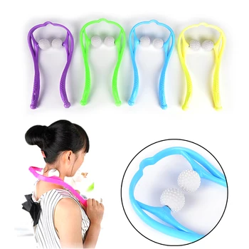

Neck Shoulder Back Pain Massager Roller Ball Self-massage Tool 36*18*5cm Random