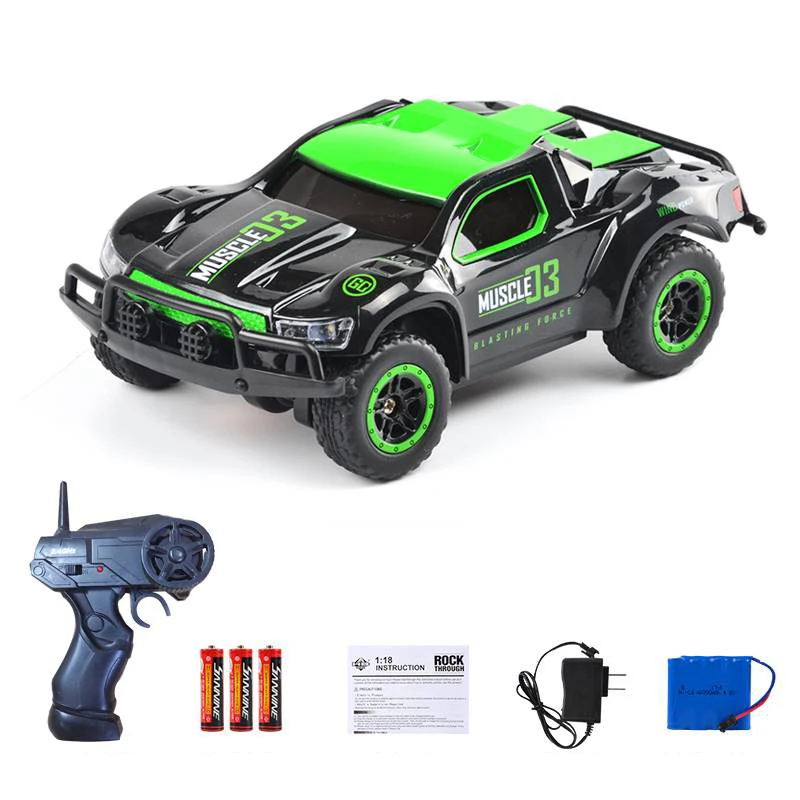 

Minit 4WD 2.4GHz rc car 1:24 Short Card Children's Gift Charging Toy High Speed Drift Remote Control Car Headlightsr Color Box