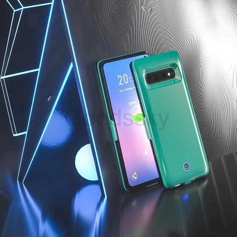 Чехол для аккумулятора для samsung Galaxy S10 S10E S10 Plus, чехол для зарядного устройства, тонкий ударопрочный расширенный внешний аккумулятор, чехол для USB 5000ma