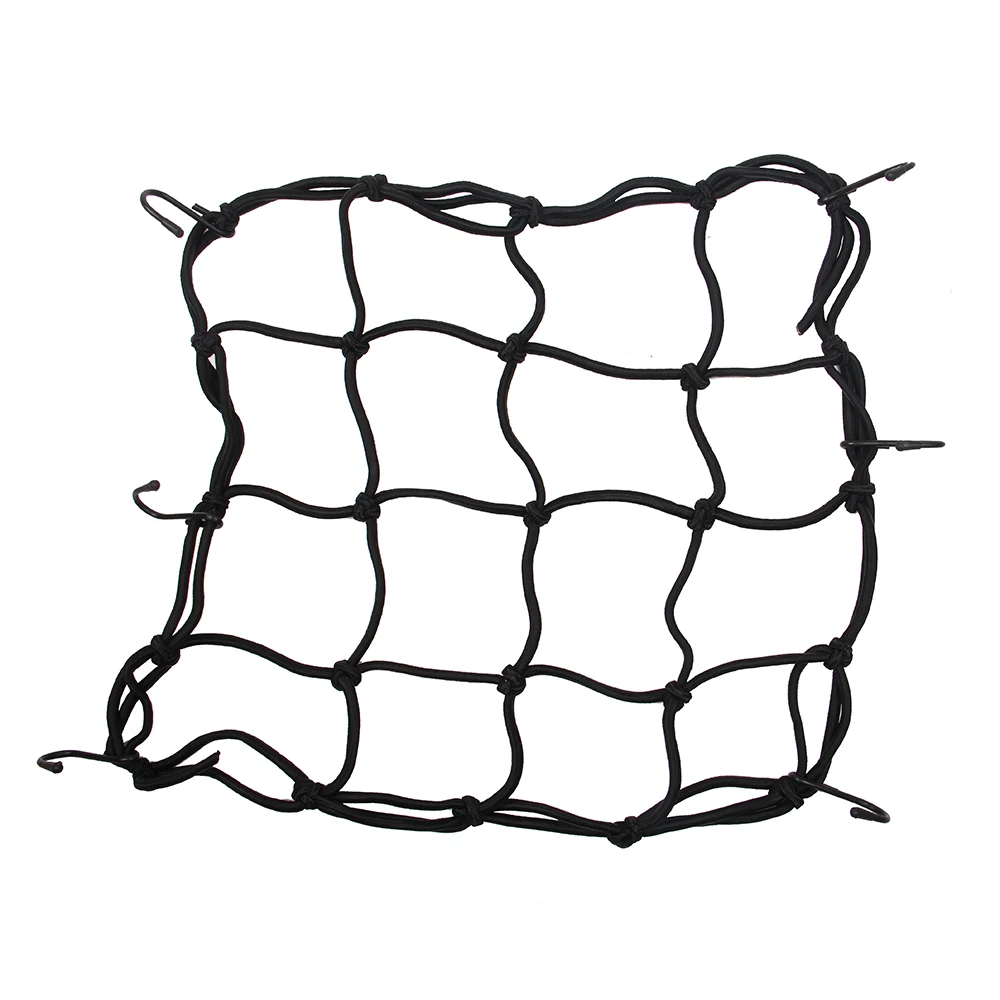

30 * 30cm 6 Hook Motorcycle Cargo Mesh Net Helmet Cargo Luggage Elastic Mesh Web Net Black Helmet Cargo Web Car String New