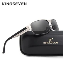 KINGSEVEN, фирменный дизайн, мужские солнцезащитные очки, поляризационные, солнцезащитные очки, зеркальные линзы, Классические винтажные мужские солнцезащитные очки, UV400, N7359