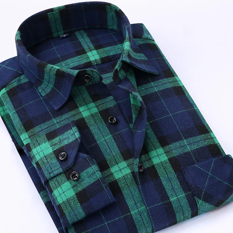 Casual Men Plaid Shirt Spring Autumn Flannel Shirt Men Dress Shirts Fashion Long Sleeve Slim Fit Chemise Homme Cotton Male Shirt Casual Men Plaid Shirt Spring Autumn Flannel Shirt Men Dress Shirts Fashion Long Sleeve Slim Fit Chemise Homme Cotton Male Shirt