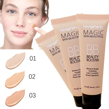 

HengFang Foundation Makeup Moisturizer Concealer Base BB CC Cream Pores Cover Whitening Face Brighten Primer Cosmetics