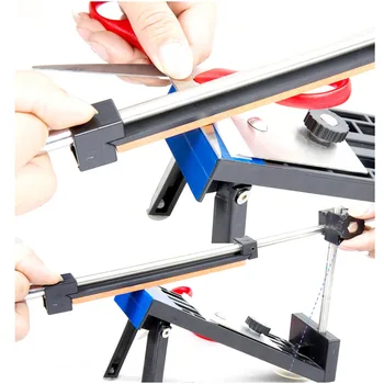 

2019 Stainless Steel Professional Kitchen Knife Sharpener System Sharpen Afiador De Faca Afilador Cuchillos 4 pcs Stones