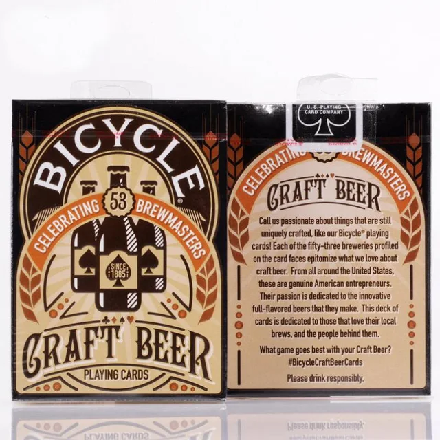 Special Offers Bicycle Craft Beer Playing Cards 88*63mm Paper Cards Magic Poker Card Magic Trick Collection Card 