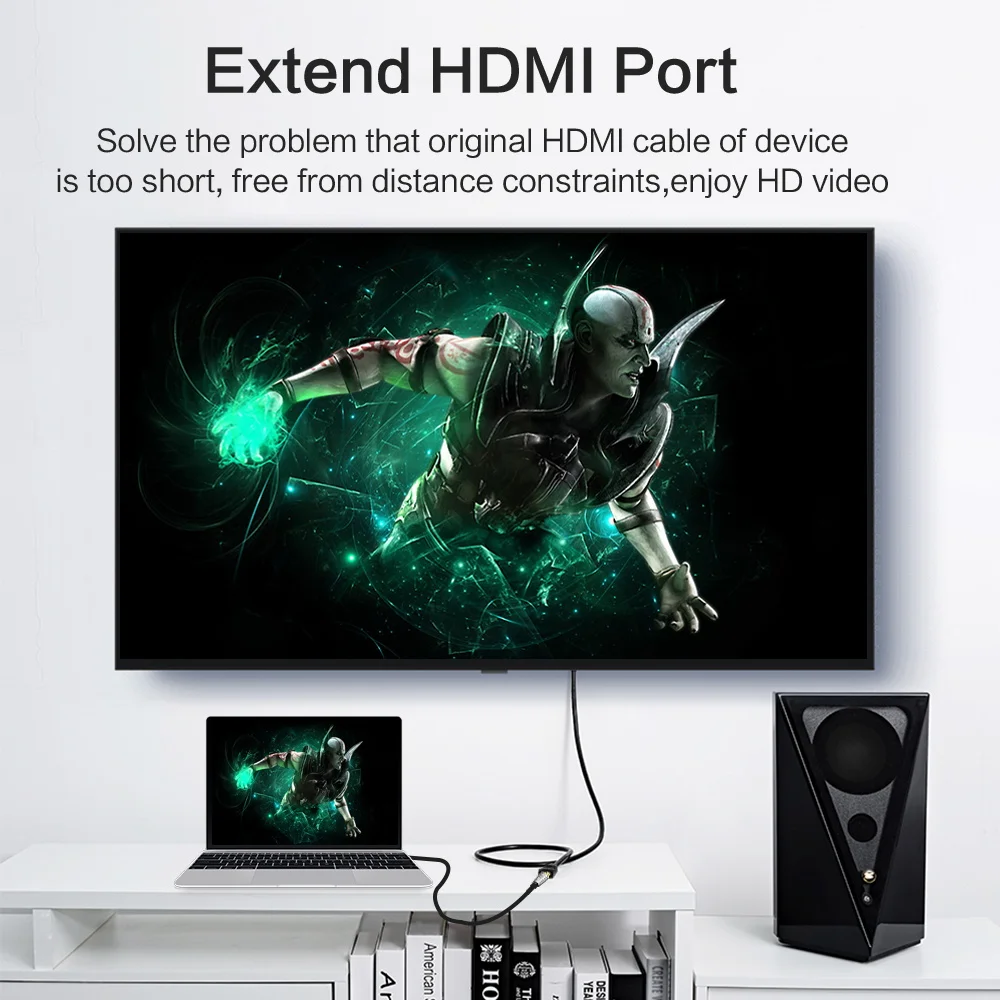 Удлинитель HDMI 3 фута 1080P удлинитель 1 4 штекер гнездо кабель для ПК проектора ЖК ТВ