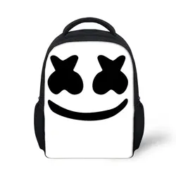 Noisydesigns Marshmello Детский рюкзак для девочек Детский рюкзак 12 дюймов Сумка повседневная школьная сумка Mochila Feminina шлем сумка диджея