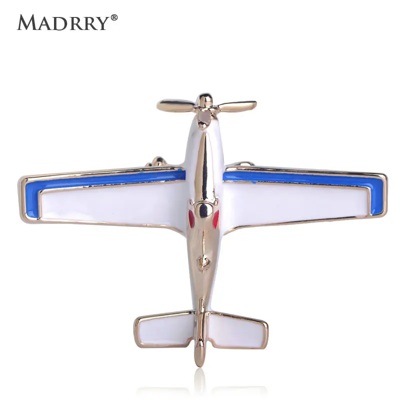 

Madrry Airplane Aircraft Shape Brooch Enamel Brooches Jewelry Pins For Women Kids Boys Party Gifts Bag Suit Clothes Accessories