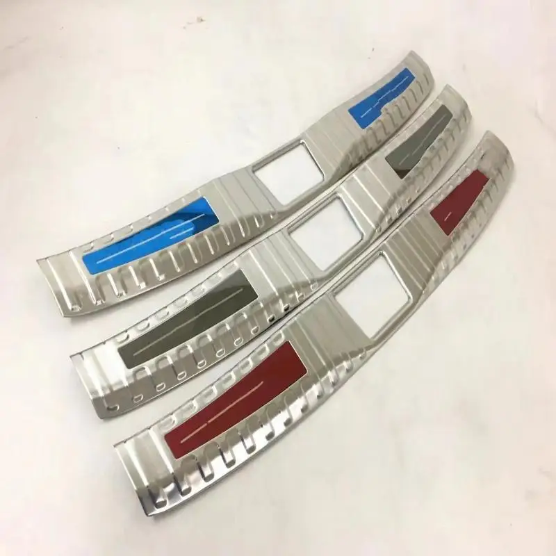 

For Car Styling Toyota C-HR chr Accessories 2017 Stainless Steel Built-In Inner Rear Bumper Foot Plates Rear Trunk Door Sill