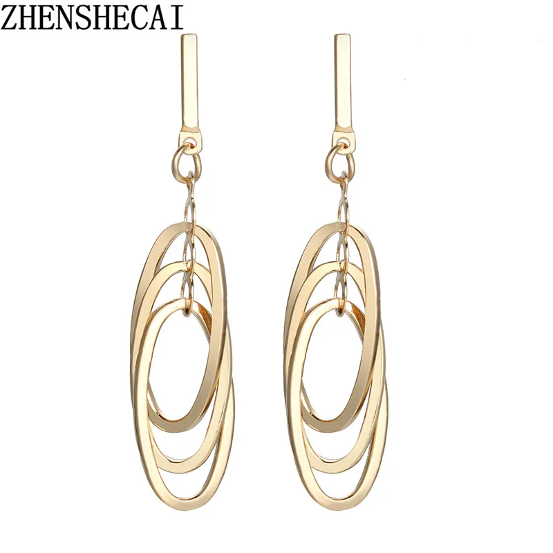 

korean American Jewelry Minimalist Design Drop Earrings Spiral Wave Curve Earrings For Women Gift Ear Jewelry Gift