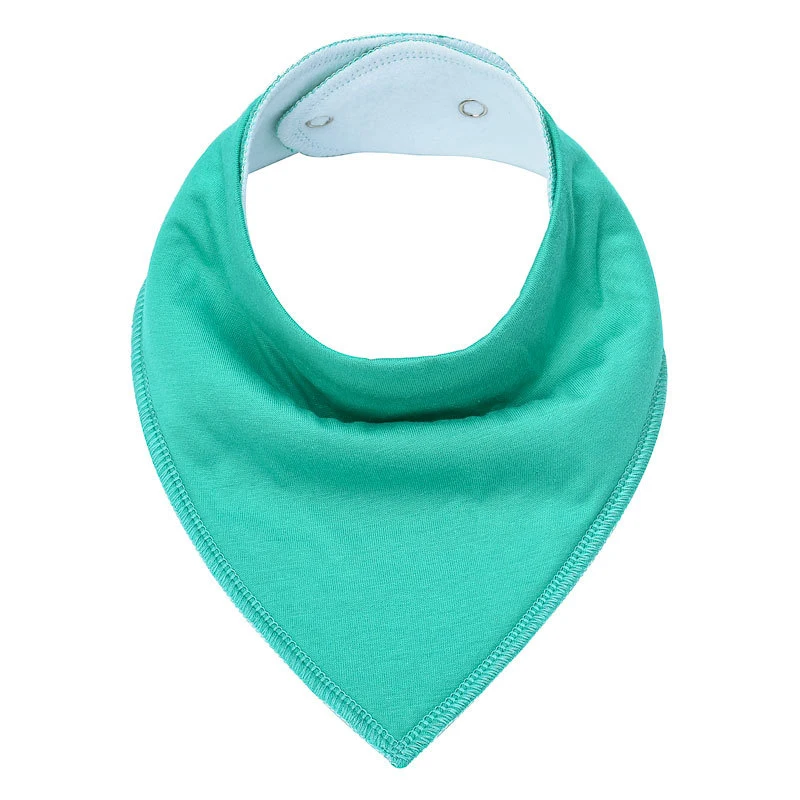 

Newborn Kids Child Baby Soft Cotton Burp Cloths Solid Color Infant Bandana Bib