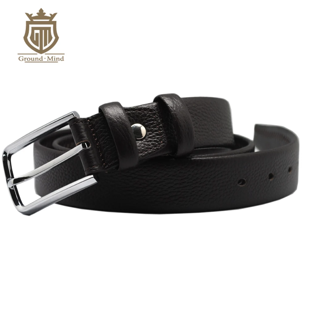 

2018 Hot Soft Genuine Cowhide Leather Belts for Men Male with Top Quality Pin Buckle Casual Business Style 95-130CM SMT001