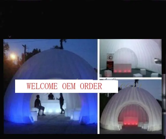 

Advertising Inflatable tent with LED colorful lights for outside good atmosphere with blower