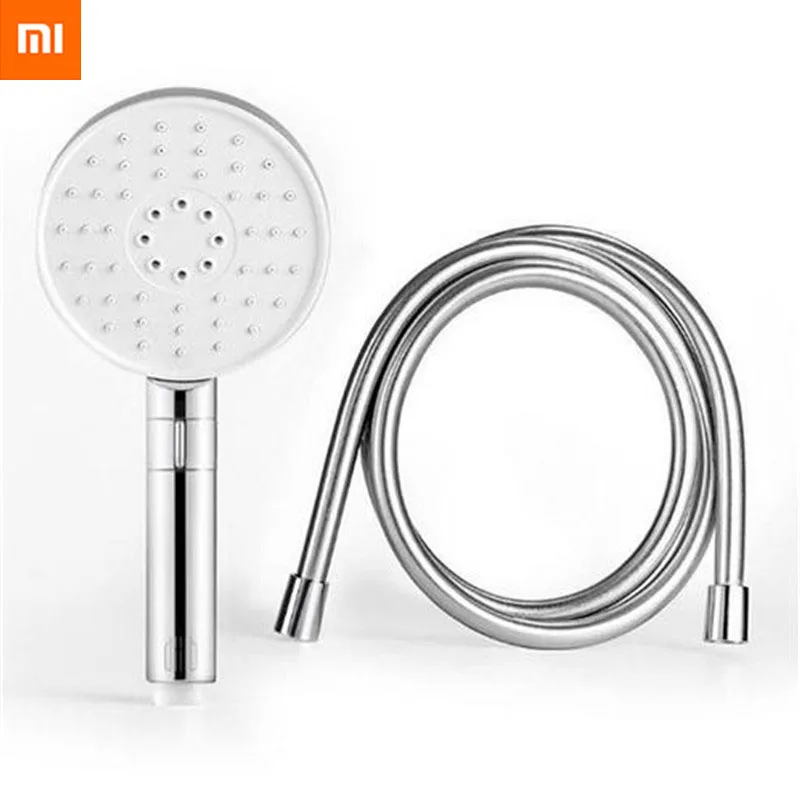 Xiaomi mijia ручной душевой шланг, набор подъемных стержней 3 в 1, 360 градусов, 120 мм, 53 отверстия для воды с ПВХ, мощный массажный душ, умный дом