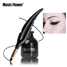 Music Flower Air подводка-кушон для век Водонепроницаемый 24H стойкий жидкий карандаш для глаз натуральный мягкий шелковистый Ультра черный набор инструментов