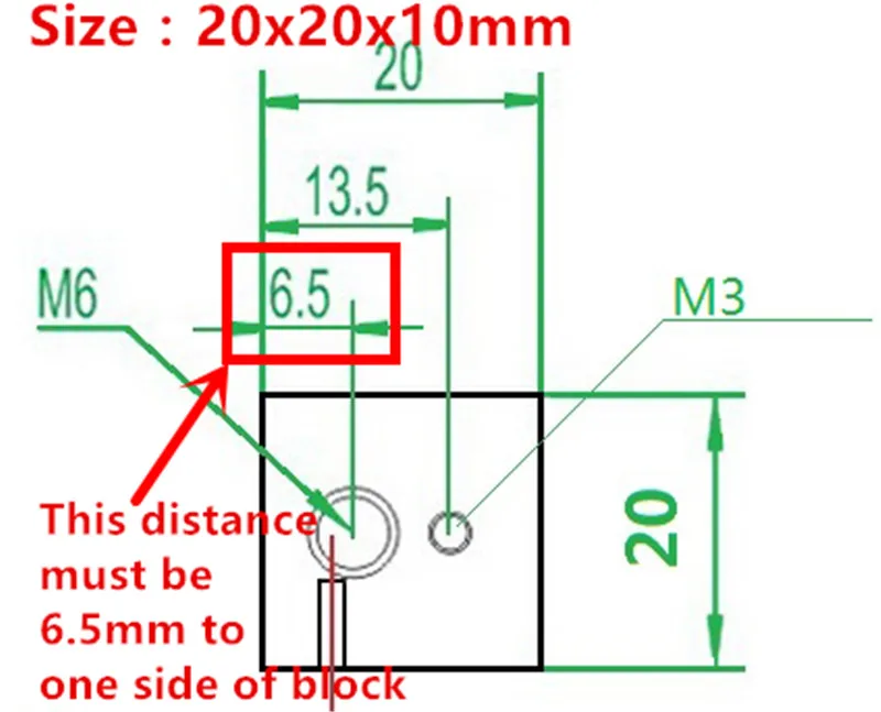 MK8 heater block