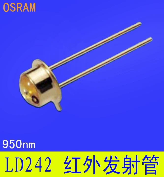

OSRAM original packaging inventory infrared transmitting tube LD242 metal encapsulation high-power tube 950 nm