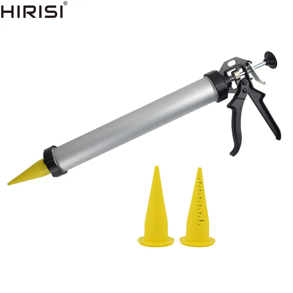 

Carp Fishing Bait Making Aluminium boilie gun with 3pcs spare nozzles Silicone Glue Gun