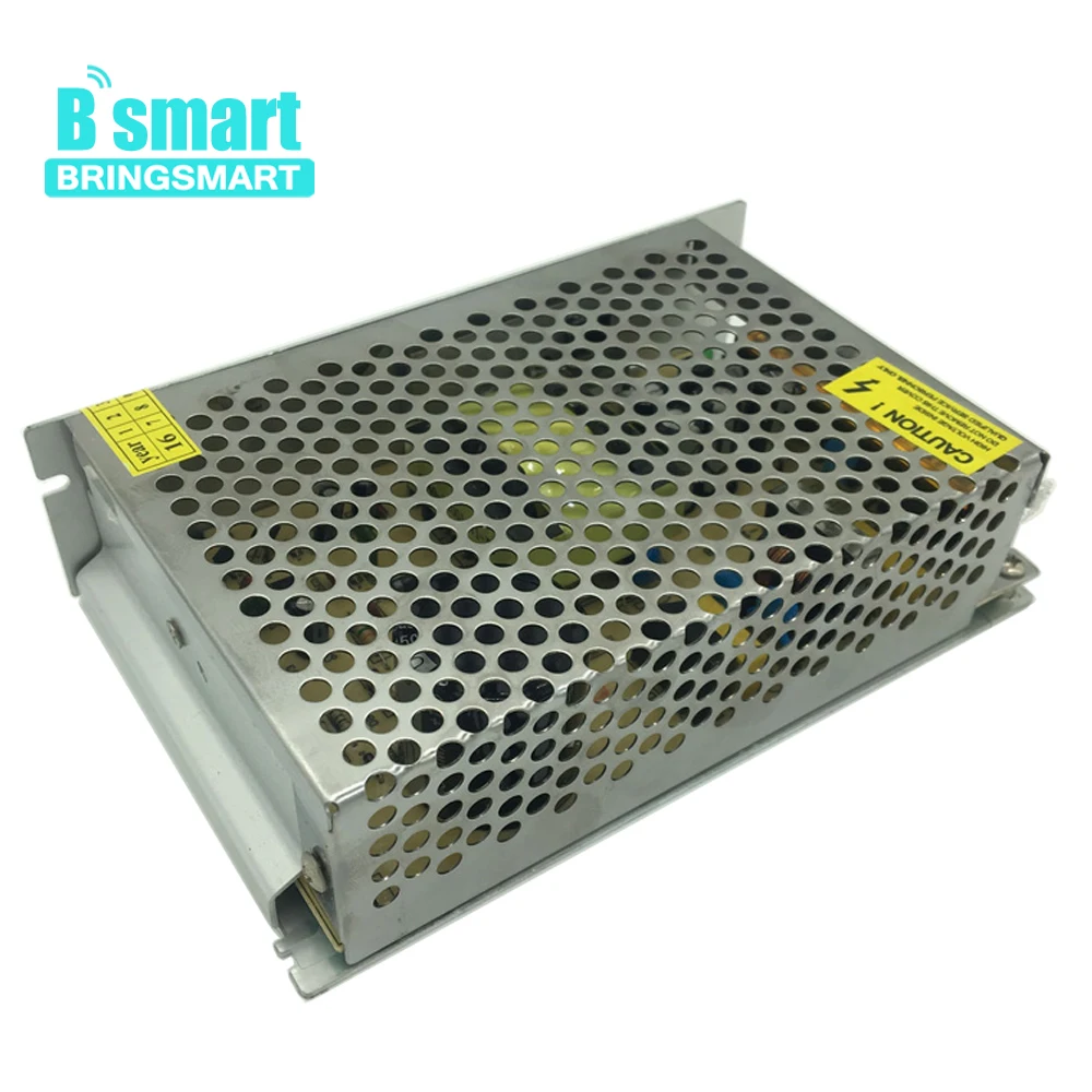 Bringsmart 12V 10A DC источник питания 220V AC в DC 12V трансформатор адаптер питания 10A 2 провода выход