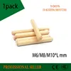 M6/M8/M10*L mm Wooden Dowel Cabinet Drawer Round Fluted Wood Craft Dowel Pins Rods Set Furniture Fitting wooden dowel pin ► Photo 2/4