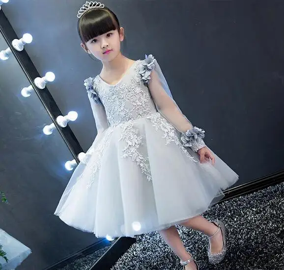 Summer font b Christmas b font flower girls dress wedding sequined girl Clothing princess dresses baby