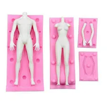 Hotsell mold turning model body chest doll body mold food grade silicone mold male and female full-body mold DIY