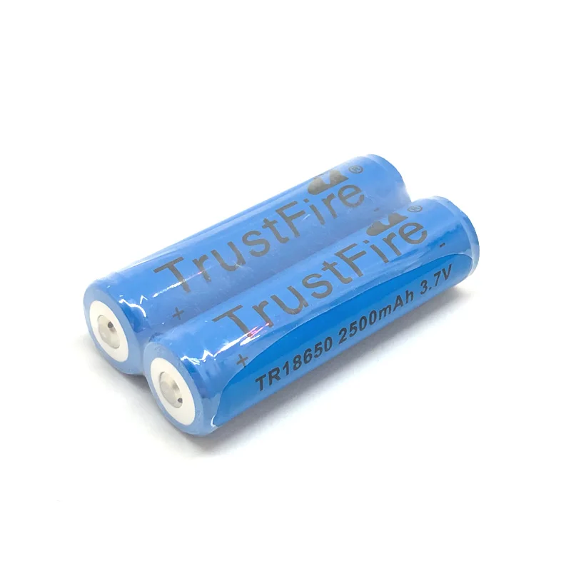 2 шт./лот TrustFire TR18650 3 7 в 2500 мАч перезаряжаемая батарея литиевые батареи с