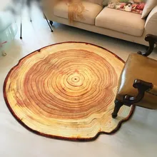 6 мм 80/100/120/160 см античное Дерево Годовой Круг Круглый ковер для гостиной, спальни стул(кабинетный) коврик плюшевый коврик