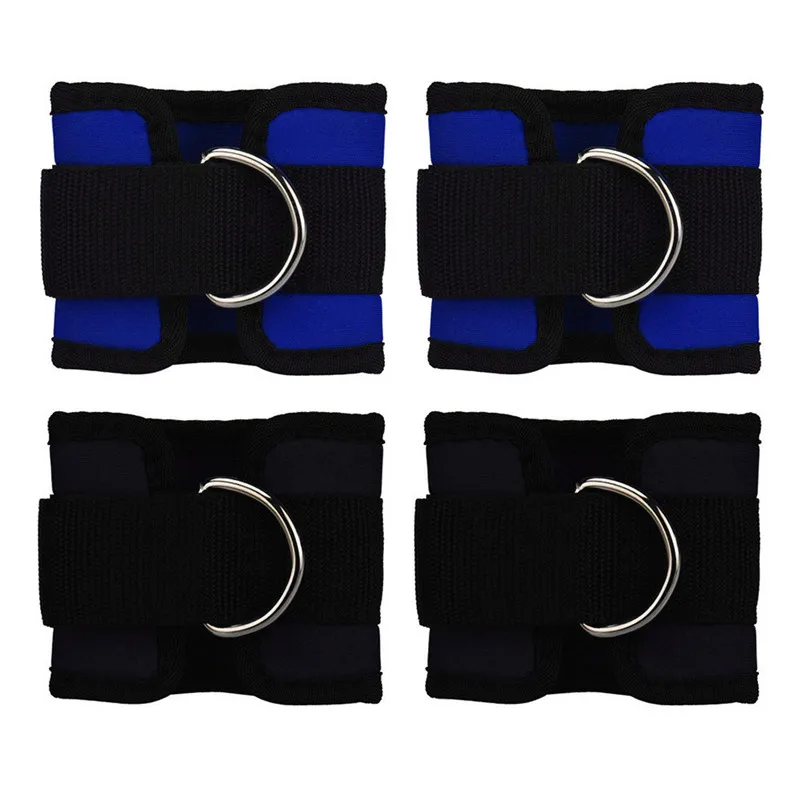 2pcs Ankle Strap Belts Sports Ankle Anchor Strap D-ring Gym Leg Pulley Strap Lifting Fitness Strength Ankle Support #4S18 (5)